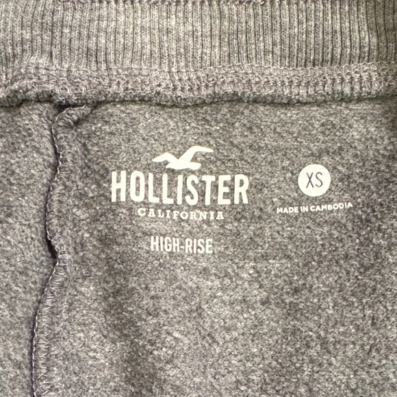 Hollister Women’s XS Grey Jogger Sweatpants with Logo and Pockets - Picture 3 of 8